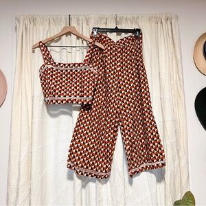 Forever 21 Printed Linen Set